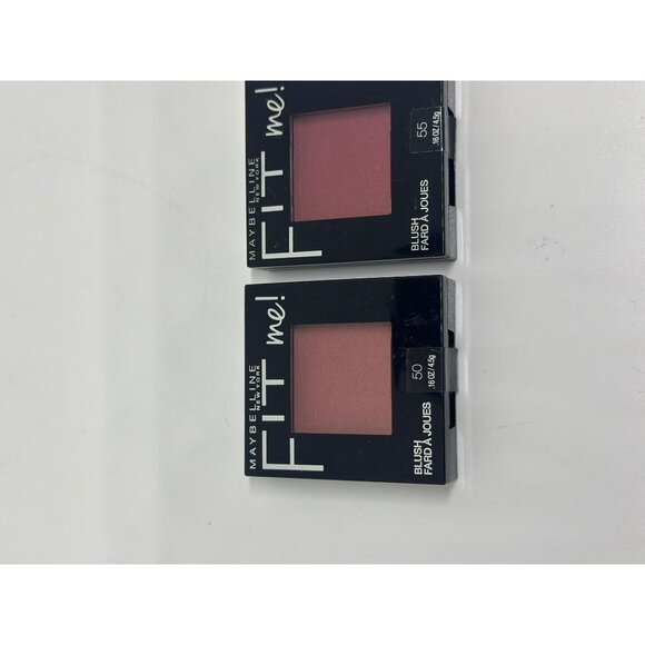 Maybelline Fit Me Blush Duo Shades 50 & 55 4.5g Each Smooth Blendable Powder - Picture 2 of 3